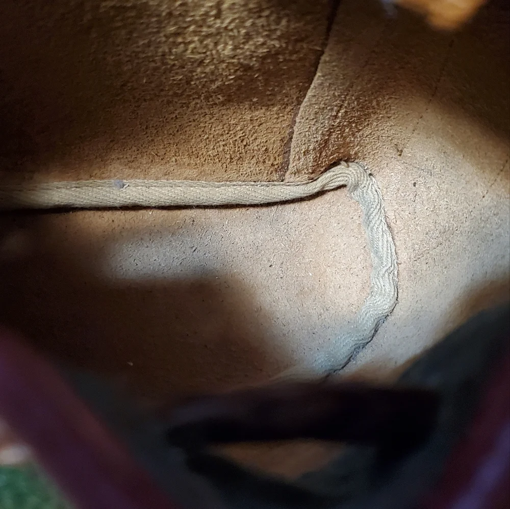 Vintage 1990s Teton Dooney and Bourke Saddle Bag Drawstring Purse USA Made - Picture 12 of 13